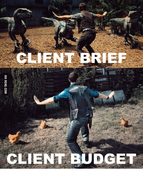 Jurassic World Meme comparing Film Budgets 